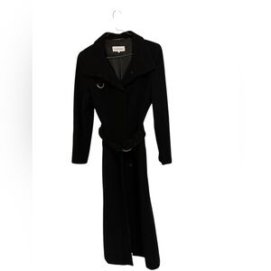 Calvin Klein Black wool Trench Coat